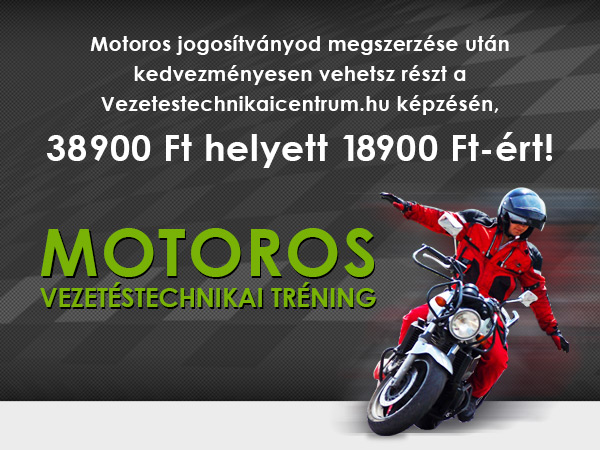 Motoros vezetéstechnikai tréning akciósan!