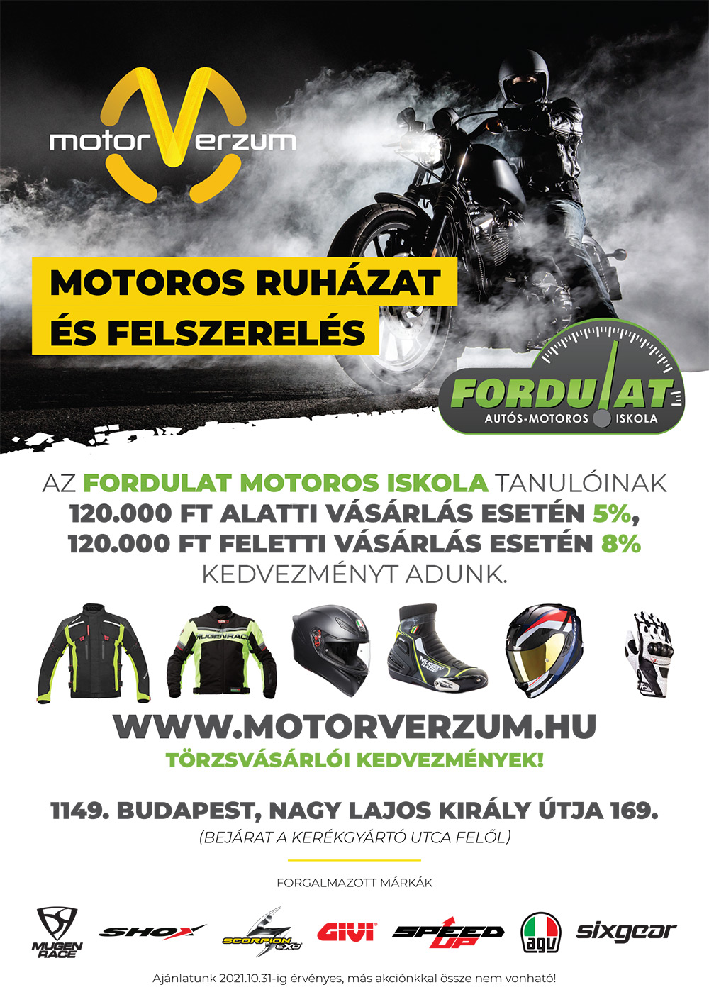 Motoros ruházati kedvezmény - MotorVerzum